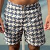 SHORT SOFT BOTÃO PIEDPOULE BEGE E MARINHO