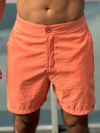 SHORT SOFT BOTÃO ORANGE