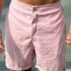 SHORTS BOTÃO ROSA BEBE