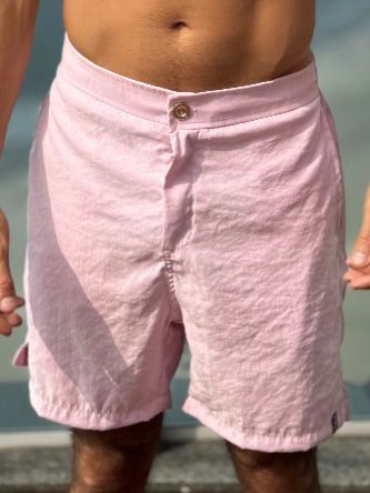 SHORTS BOTÃO ROSA BEBE