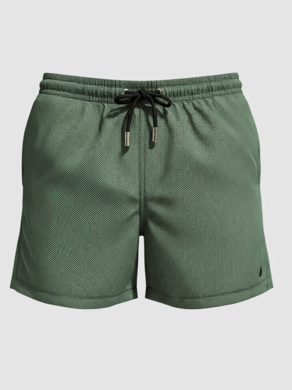 SHORTS ELASTIC MICRO QUADRICULADO VERDE/PRETO
