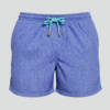 SHORTS ELASTIC MONOGRAMA ROXO E AZUL