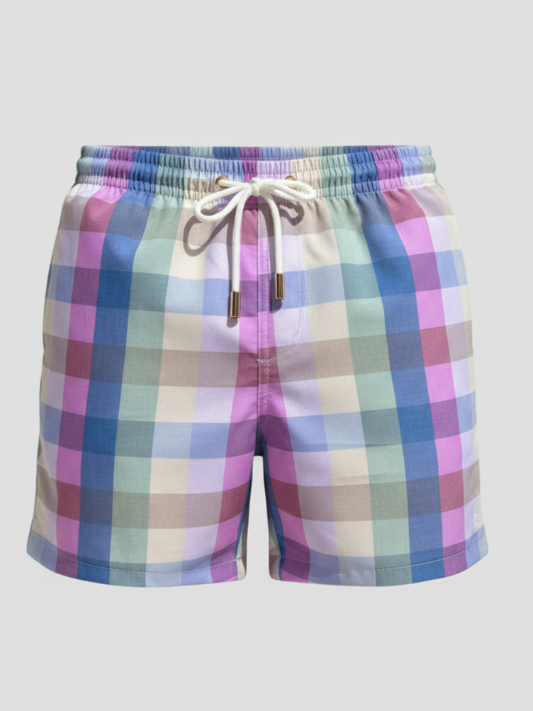 SHORTS ELASTIC QUADRICULADO GRANDE