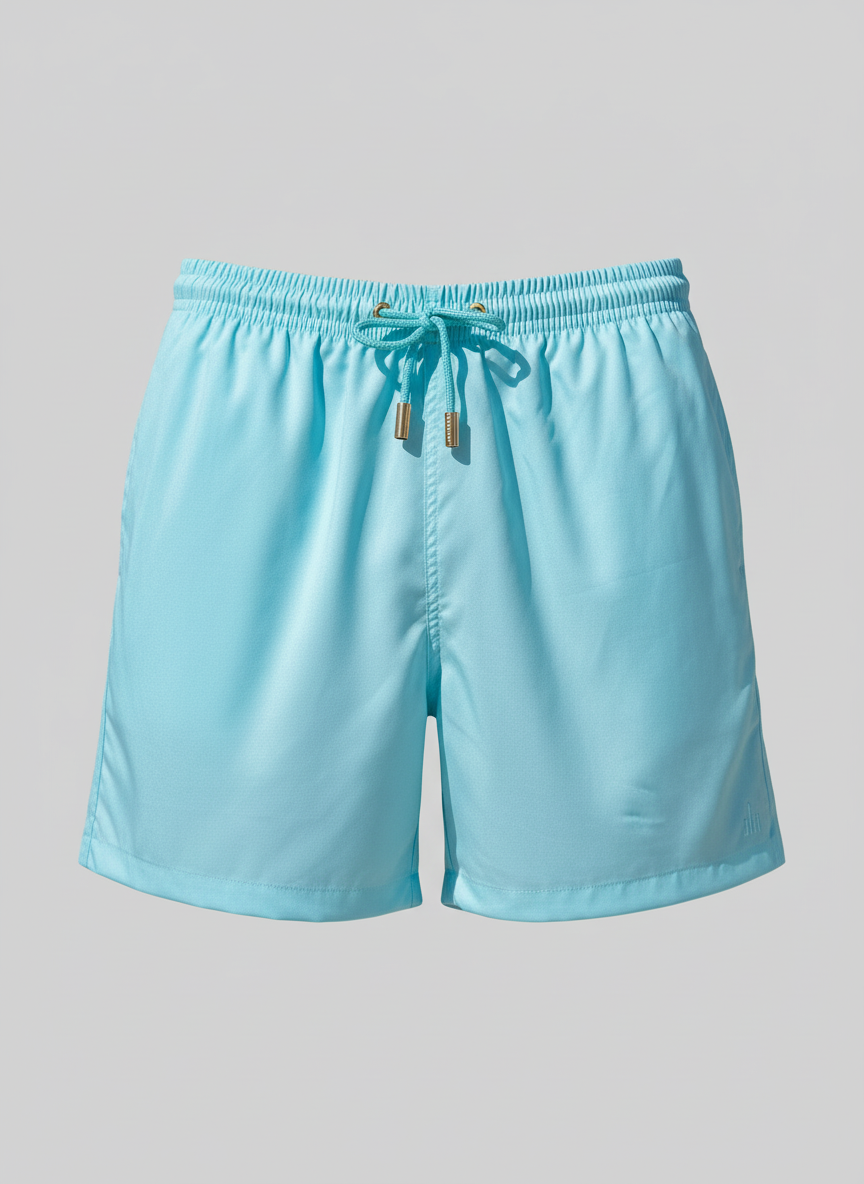 SHORTS ELASTIC LINHO PRINT MINT