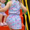 VESTIDO GOLA GEOMÉTRICO INFANTIL