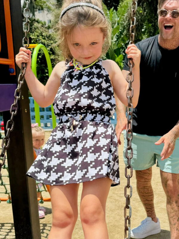 VESTIDO GOLA PIED POULE INFANTIL