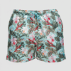 SHORTS ELASTIC FLORAL FUNDO MINT