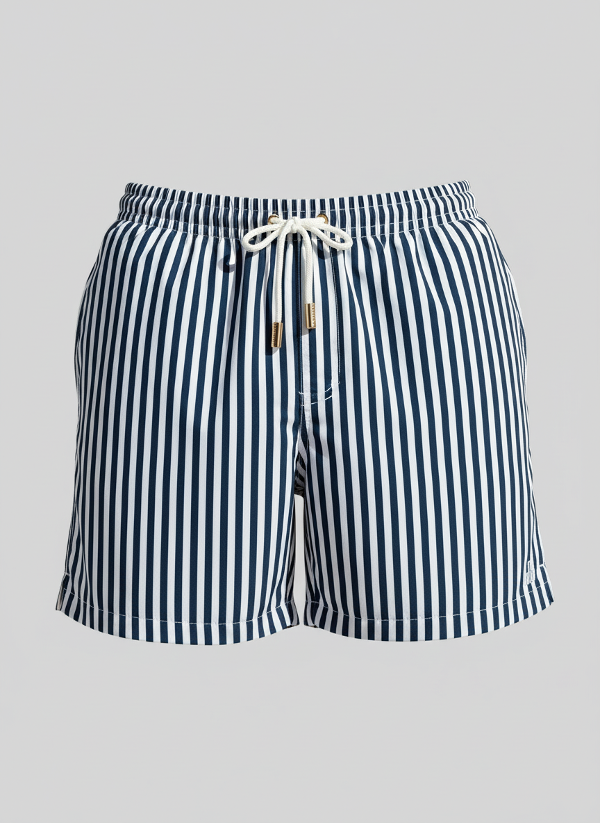 SHORT ELASTIC LISTRA MARINHO