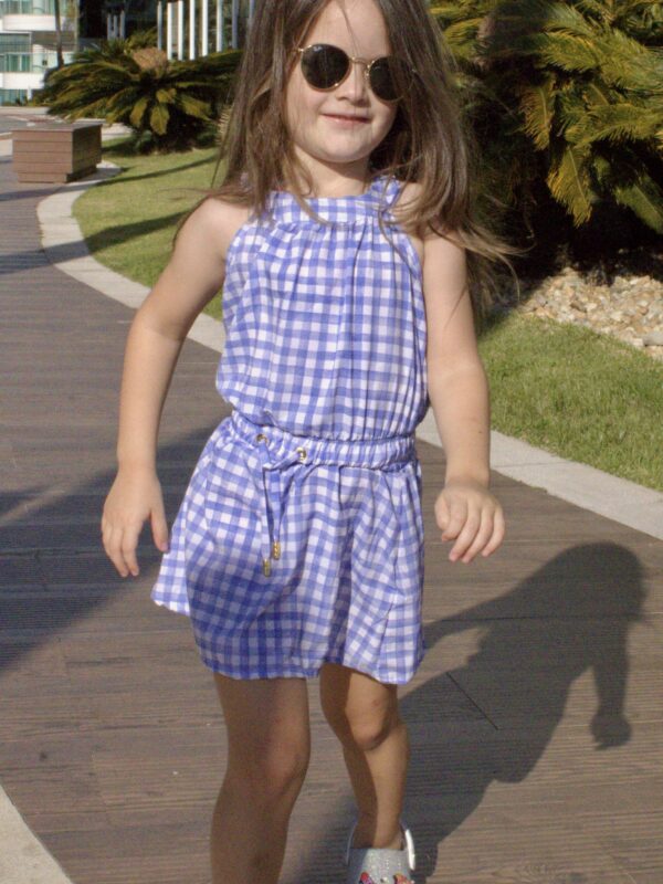 VESTIDO GOLA XADREZ LILÁS INFANTIL - Image 4