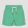 SHORTS ELASTIC MICRO LISTRA VERDE INFANTIL