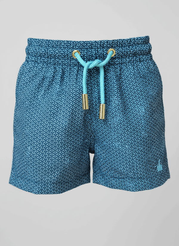 SHORTS ELASTIC MONOGRAMA BRANCO NAVY INFANTIL