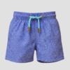 SHORTS ELASTIC MONOGRAMA ROXO E AZUL INFANTIL