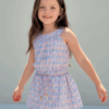 VESTIDO GOLA QUADRICULADO LARANJA INFANTIL