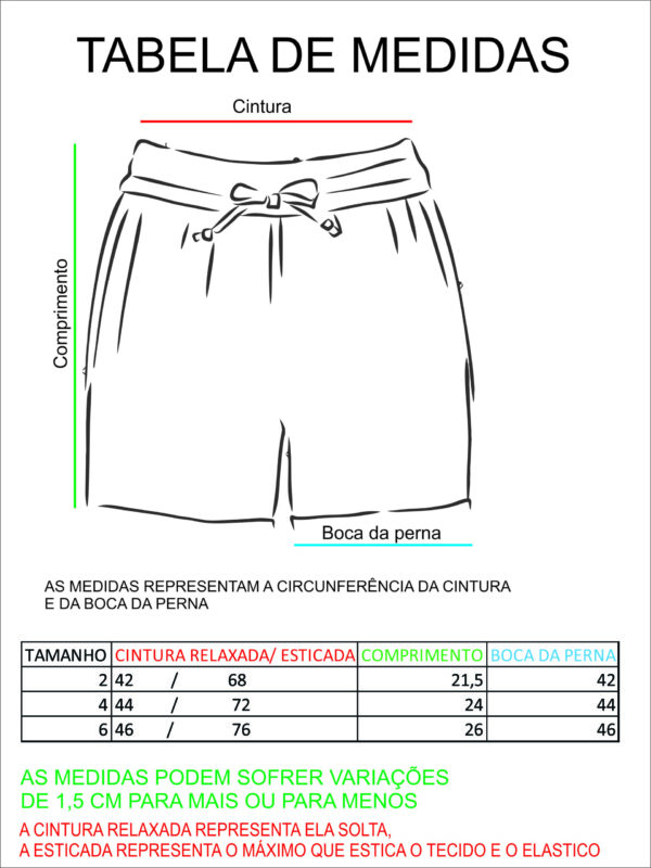 SHORTS ELASTIC MICRO LISTRA VERDE INFANTIL - Imagem 3