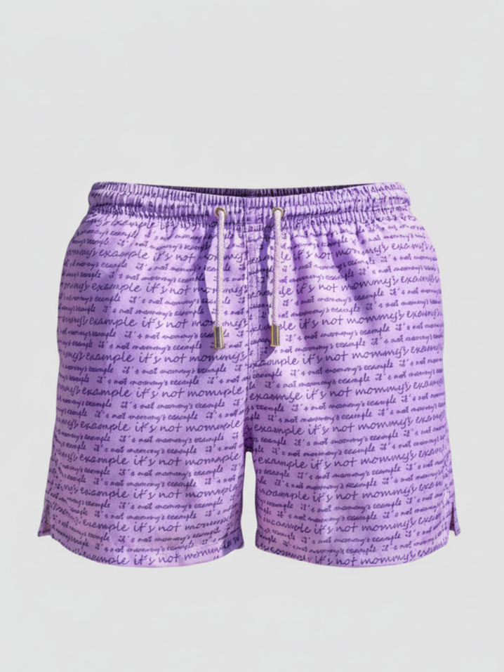 SHORTS ELASTIC ITS NOT ROSA E ROXO