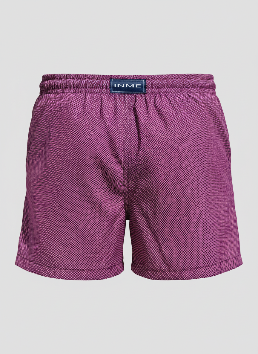 SHORT ELASTIC MICRO QUADRICULADO ROSA E PRETO