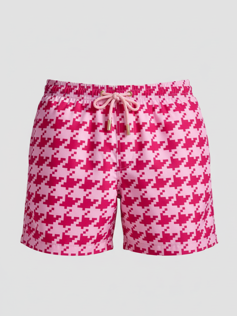 SHORTS ELASTIC PIED POULE ROSA