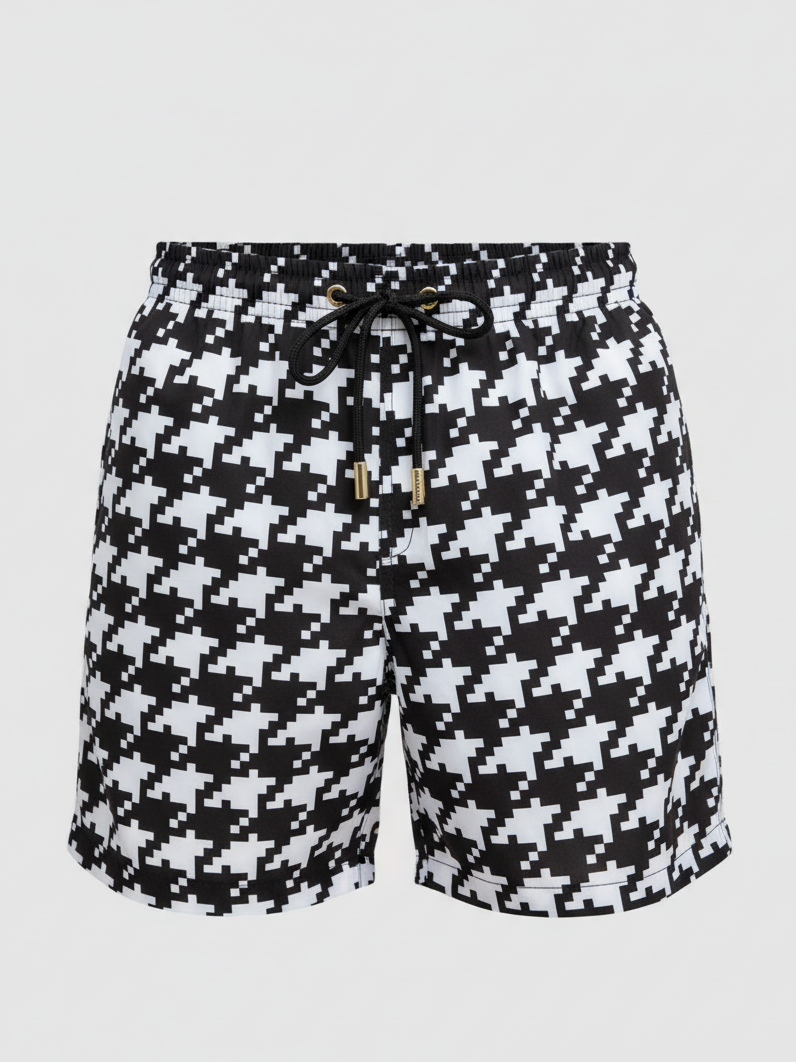 SHORTS ELASTIC PIED POULE