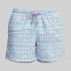 SHORTS ELASTIC QUADRICULADO COLORIDO AMARELO