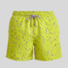 SHORTS ELASTIC RESPINGOS LILÁS AMARELO