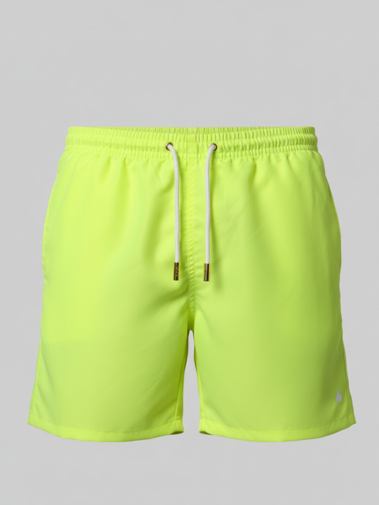 SHORTS SOFT CADARÇO AMARELO NEON