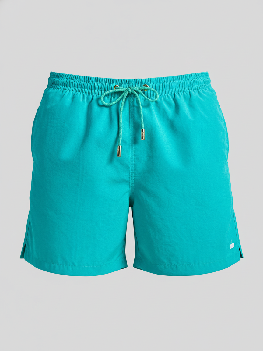SHORTS SOFT CADARÇO TURQUESA