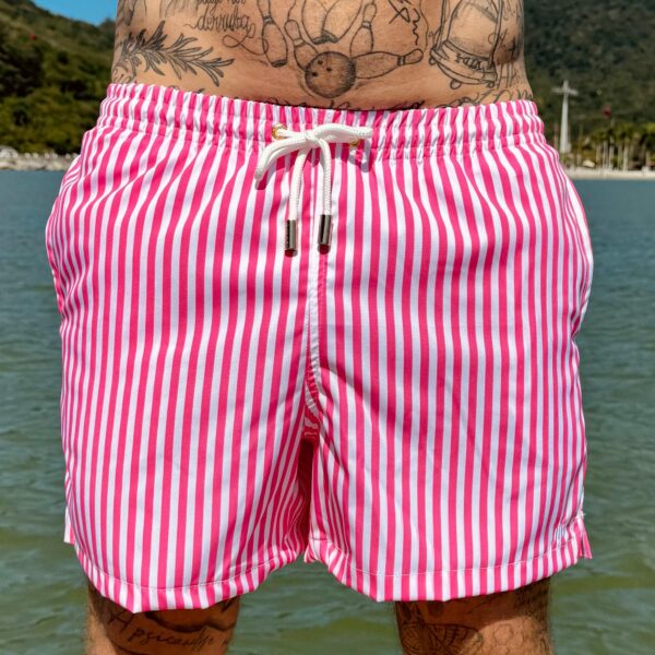 SHORT ELASTIC LISTRA ROSA