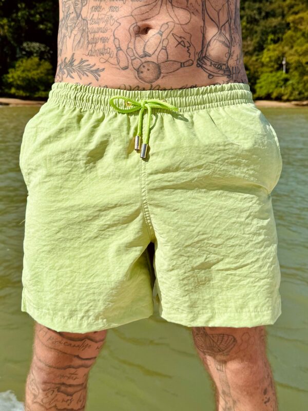 SHORT SOFT CADARÇO PISTACHE