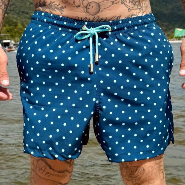 SHORT ELASTIC POA MINT NAVY
