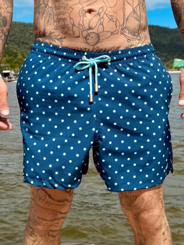 SHORT ELASTIC POA MINT NAVY