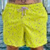 SHORT ELASTIC RESPINGOS LILÁS AMARELO