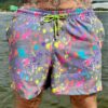 SHORT ELASTIC RESPINGOS FUNDO CINZA