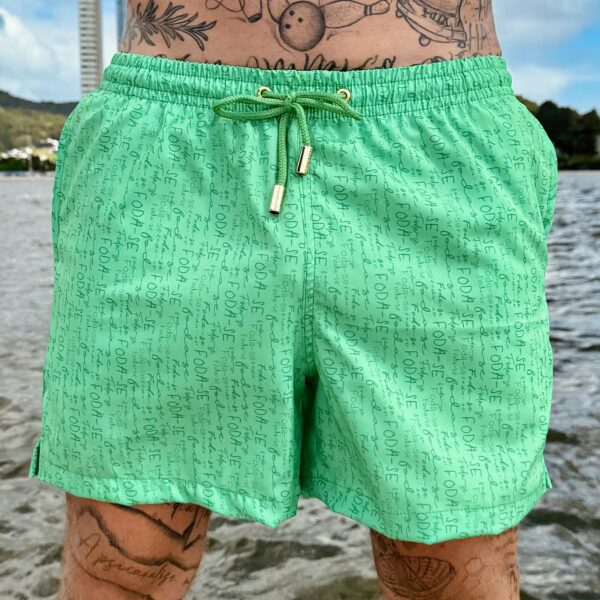 SHORT ELASTIC FODA-SE VERDE