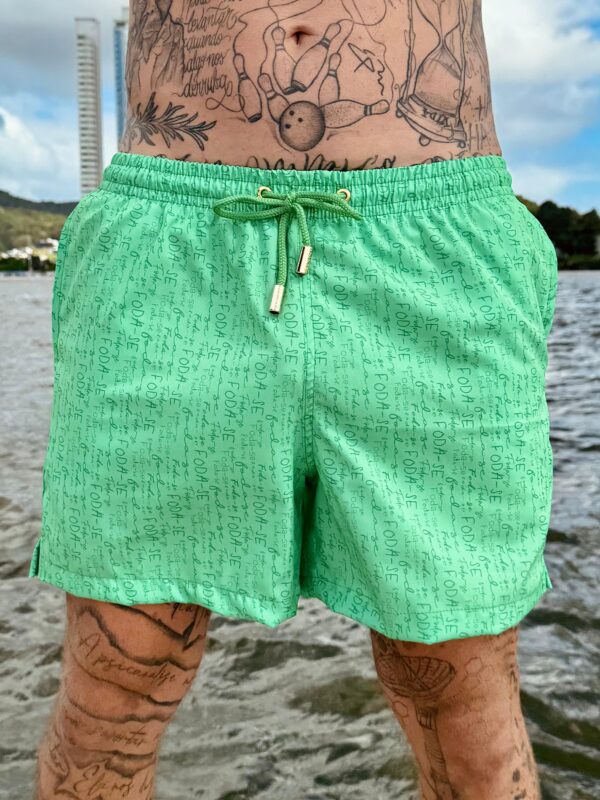 SHORT ELASTIC FODA-SE VERDE