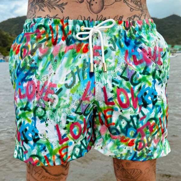 SHORT ELASTIC D. BORBA LOVE