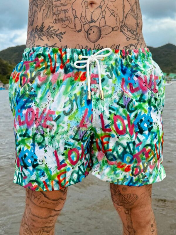SHORT ELASTIC D. BORBA LOVE