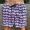 SHORT ELASTIC RINOSEX ROSA E NAVY