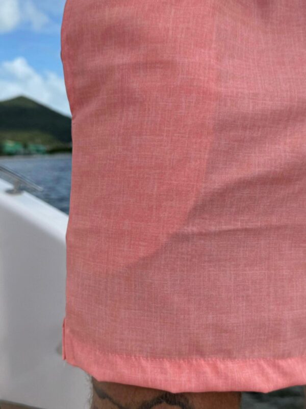 SHORT ELASTIC LINHO PRINT CORAL - Imagem 5