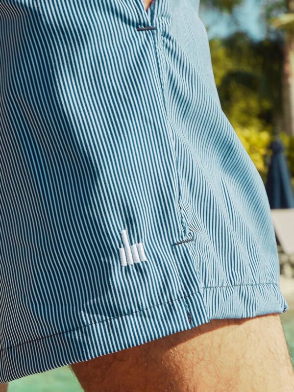 SHORT ELASTIC MICRO LISTRAS NAVY - Imagem 2
