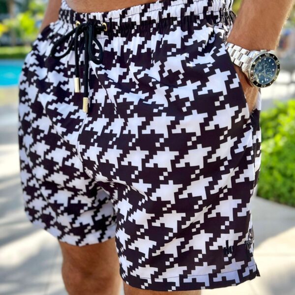 SHORT ELASTIC PIED POULE