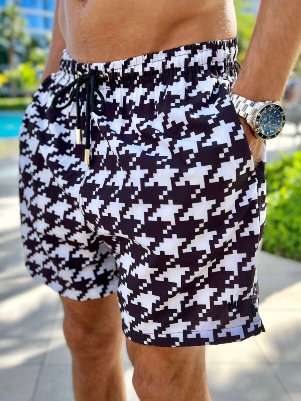 SHORT ELASTIC PIED POULE