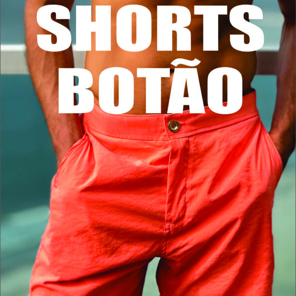 shorts botão banho/passeio