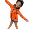 corta vento infantil respingos laranja
