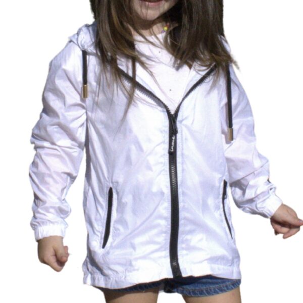corta vento infantil branco
