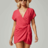 VESTIDO AMARRAR MANGA CEREJA