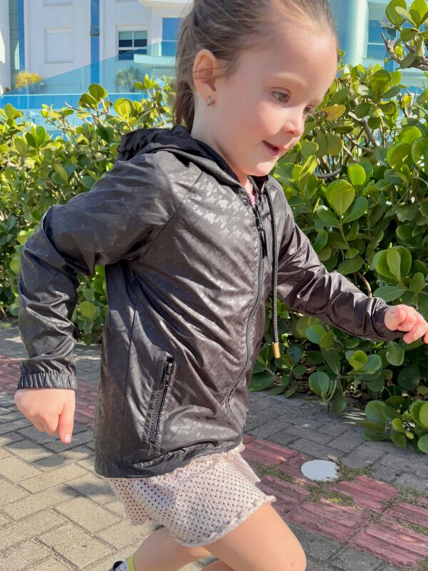 corta vento pied poule preto marca dagua infantil