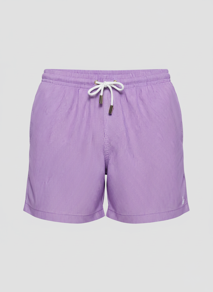 SHORTS ELASTIC MICRO LISTRA LILÁS
