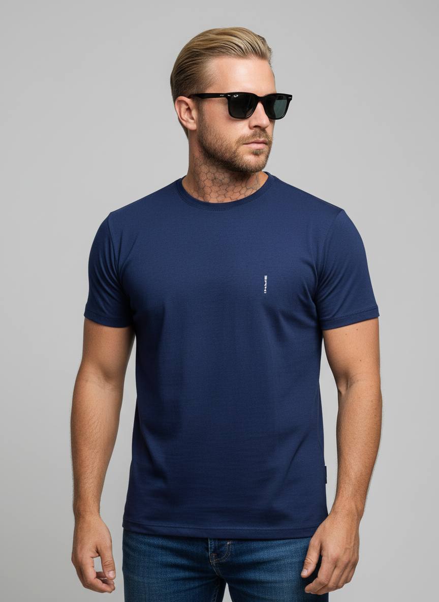 CAMISETA UNISSEX BÁSICA MARINHO