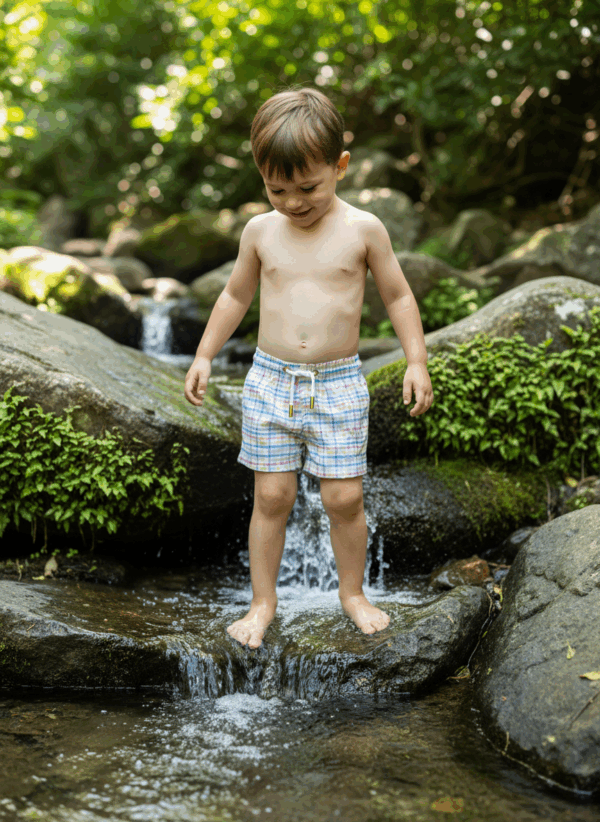 SHORTS ELASTIC XADREZ COLORS MINI INFANTIL - Imagem 4