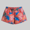 SHORTS FEMININO FOLHAS ABSTRATO